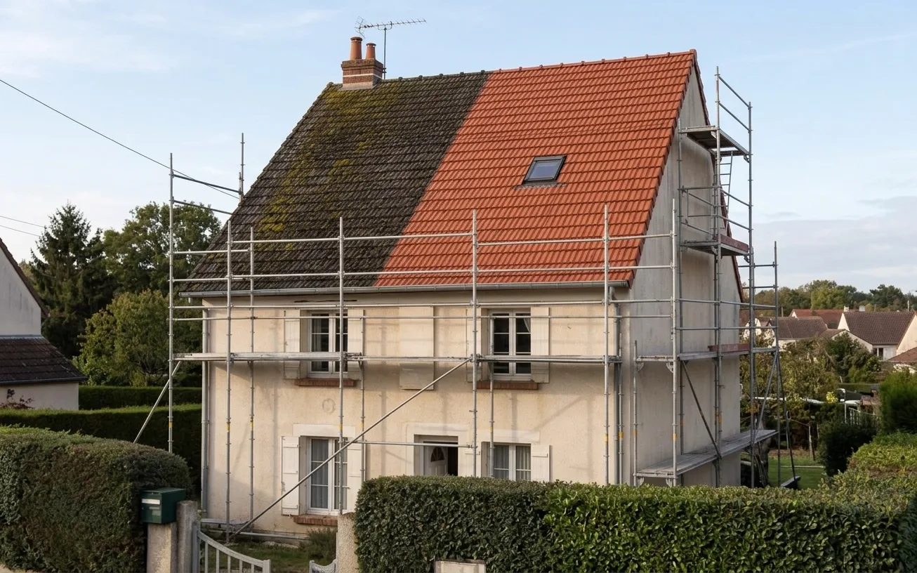 Démoussage de toiture à Villeparisis Démoussage de toiture à Villeparisis